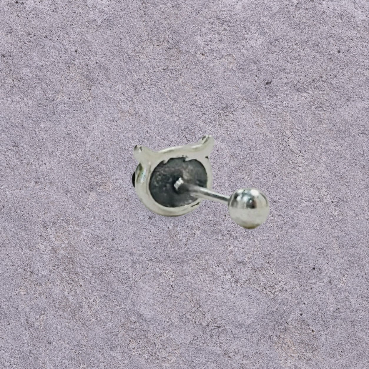 Black Onyx Owl Screw Back Studs