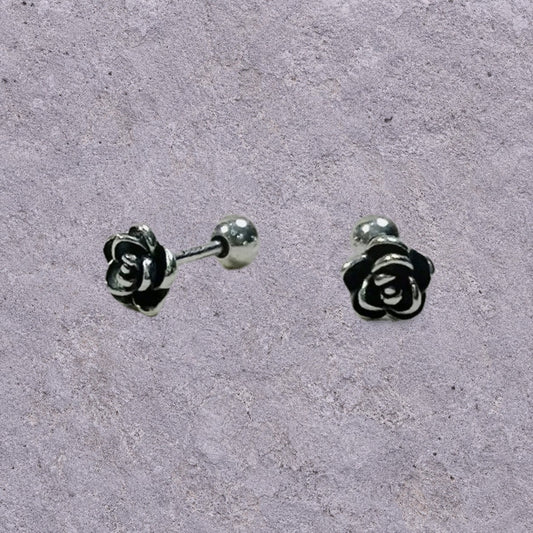 Dark Rose Studs