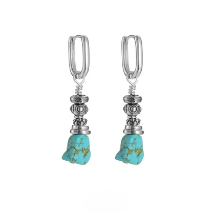 Carved Hoop Dangles