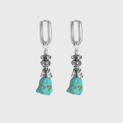 Carved Hoop Dangles