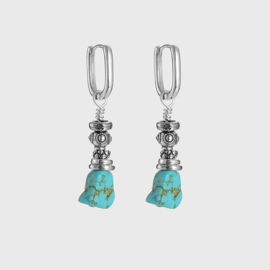 Carved Hoop Dangles