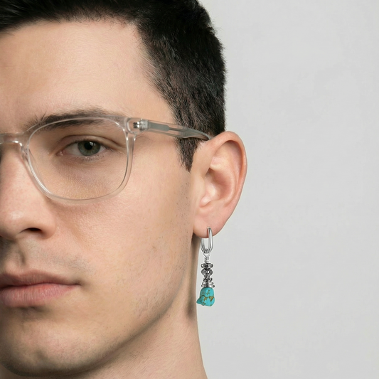Carved Hoop Dangles