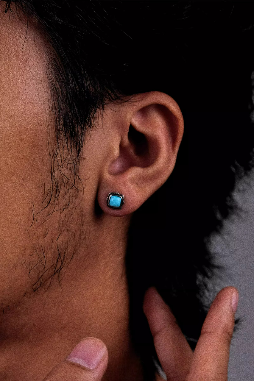 Aged Square Studs