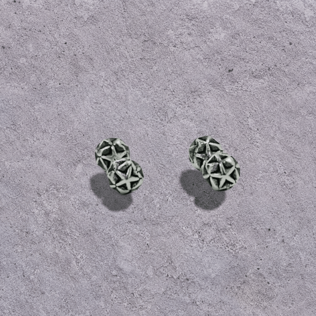 Carved Orb Studs