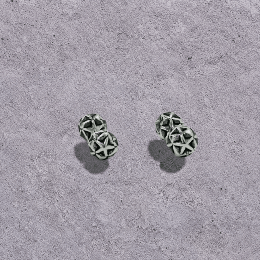 Carved Orb Studs