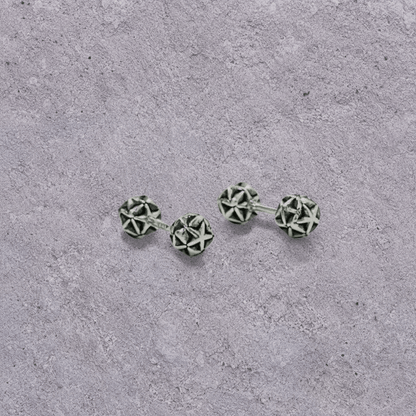 Carved Orb Studs