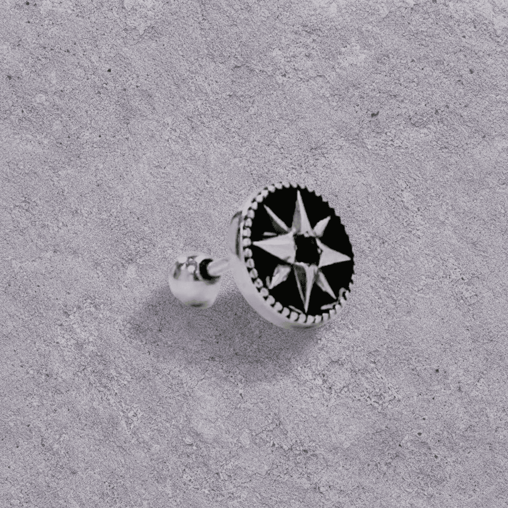 Compass Star Studs