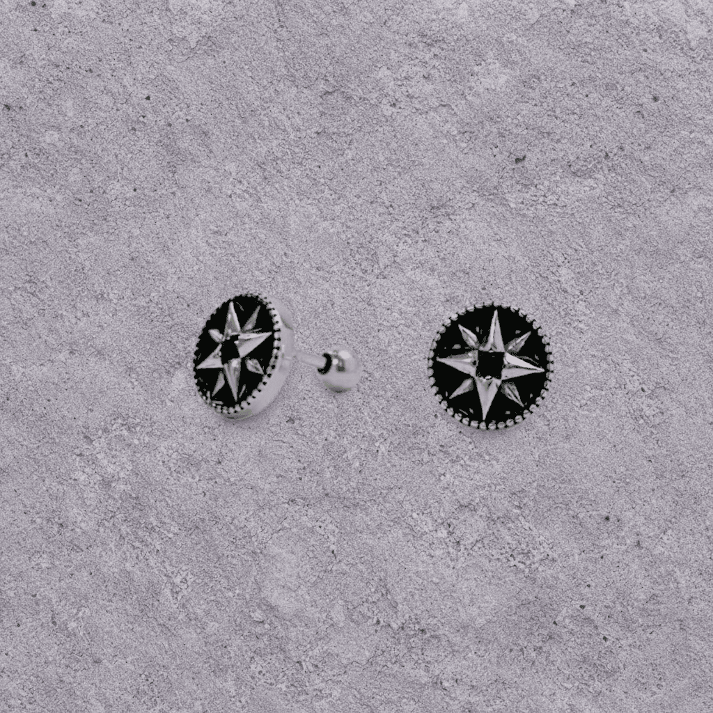 Compass Star Studs