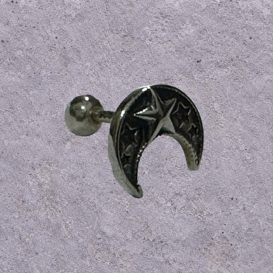 Crescent Star Studs