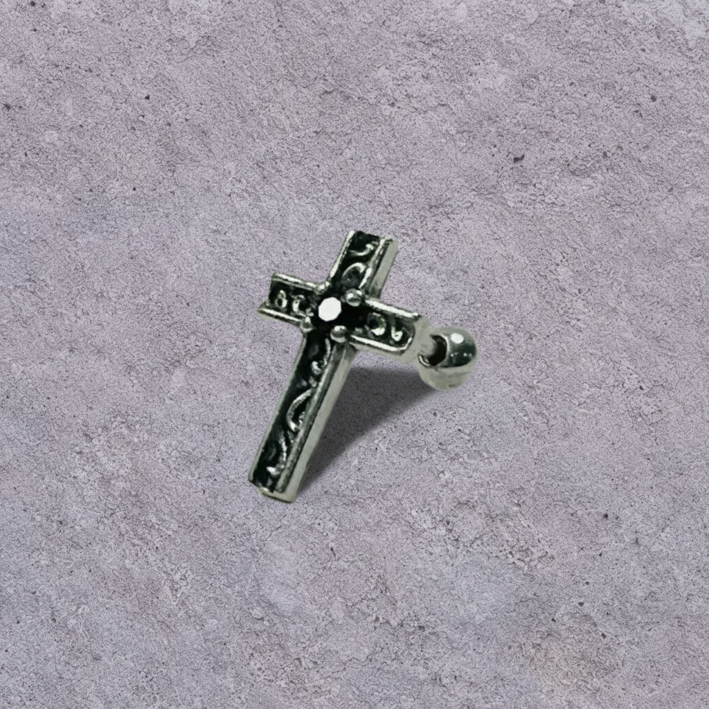 Dark Cross Studs