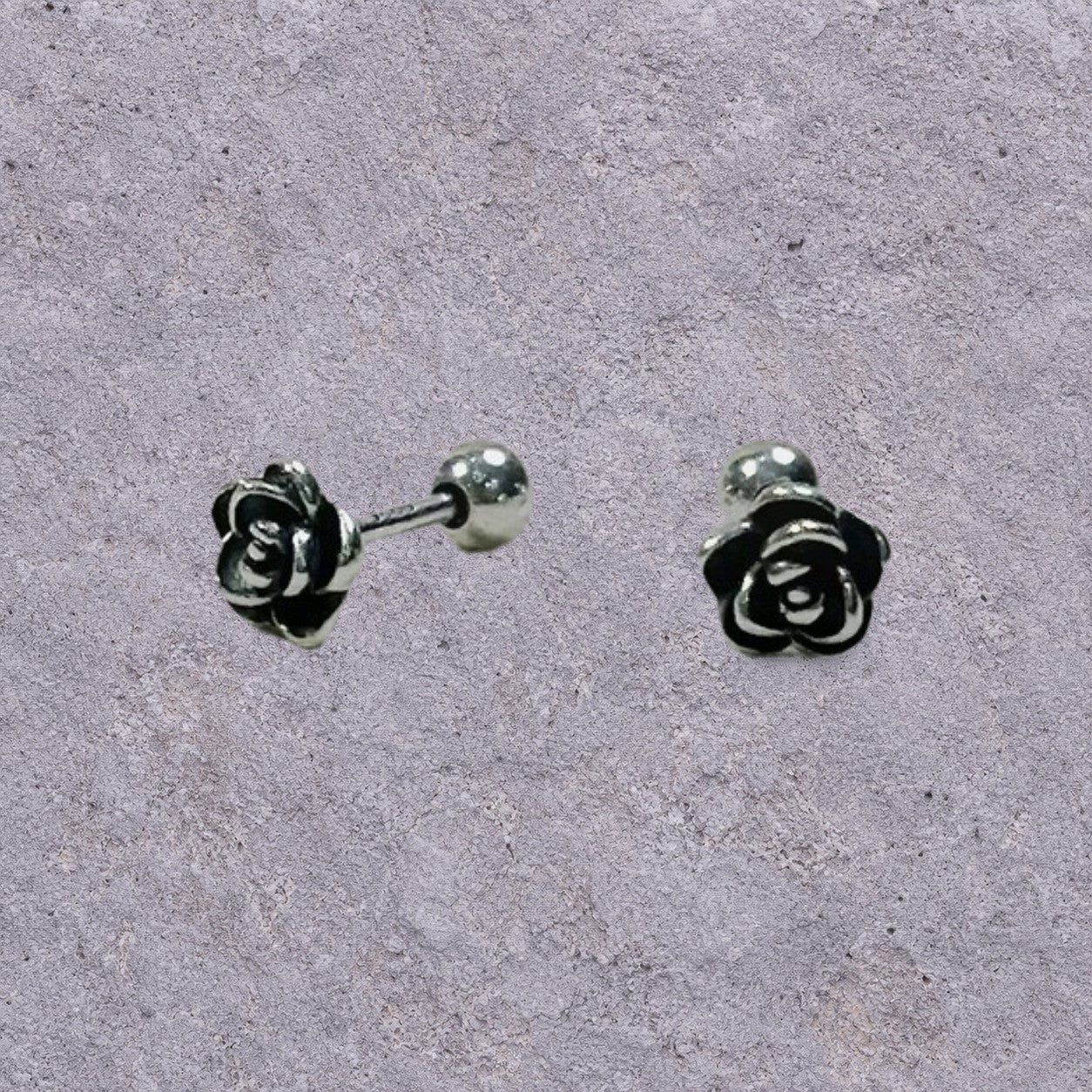 Dark Rose Studs