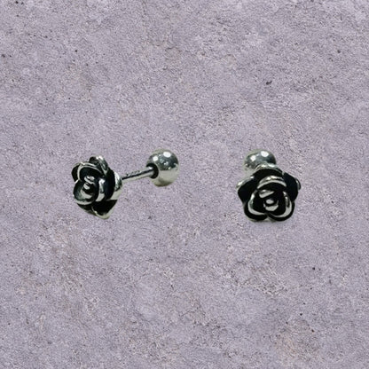 Dark Rose Studs
