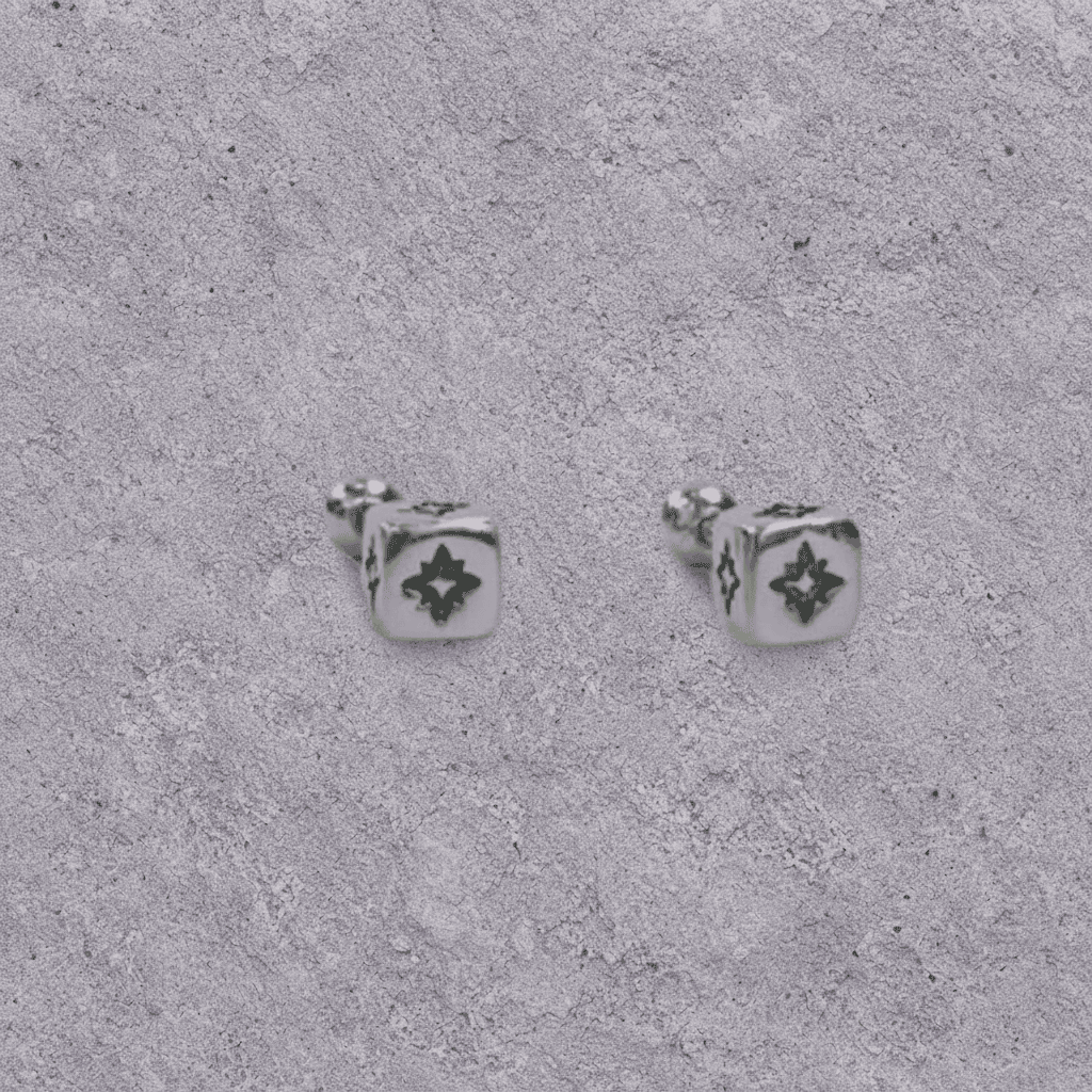 Dice Star Studs