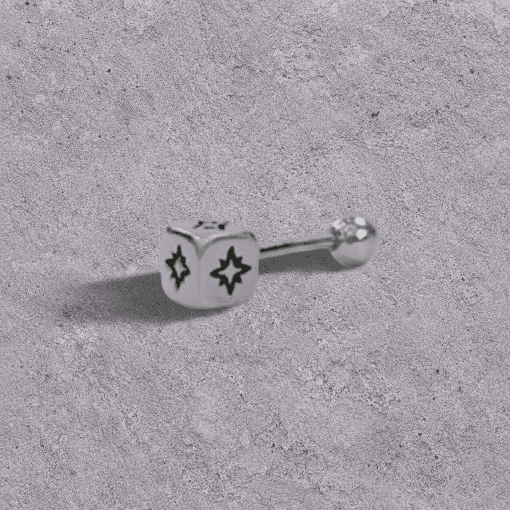Dice Star Studs