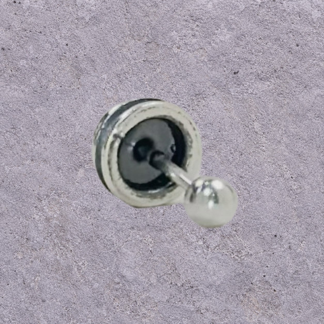 Fleur-de-Lis Oxidized Silver Studs