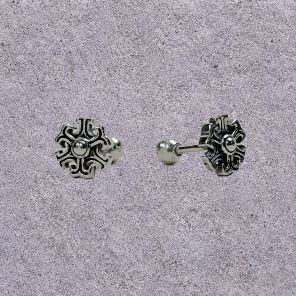 Iron Snowflake Studs