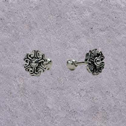 Iron Snowflake Studs
