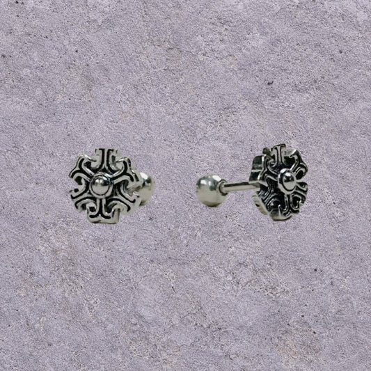 Iron Snowflake Studs