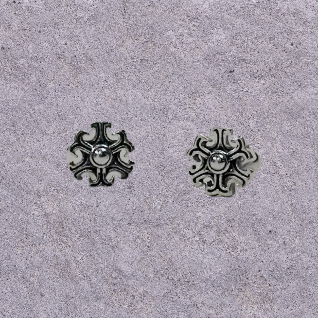 Iron Snowflake Studs