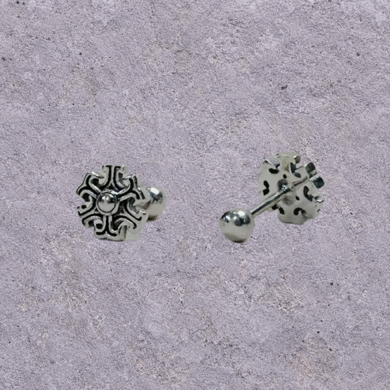Iron Snowflake Studs