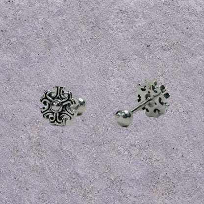 Iron Snowflake Studs