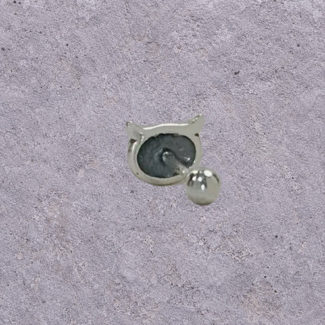 Oxidized Silver Owl Face Studs