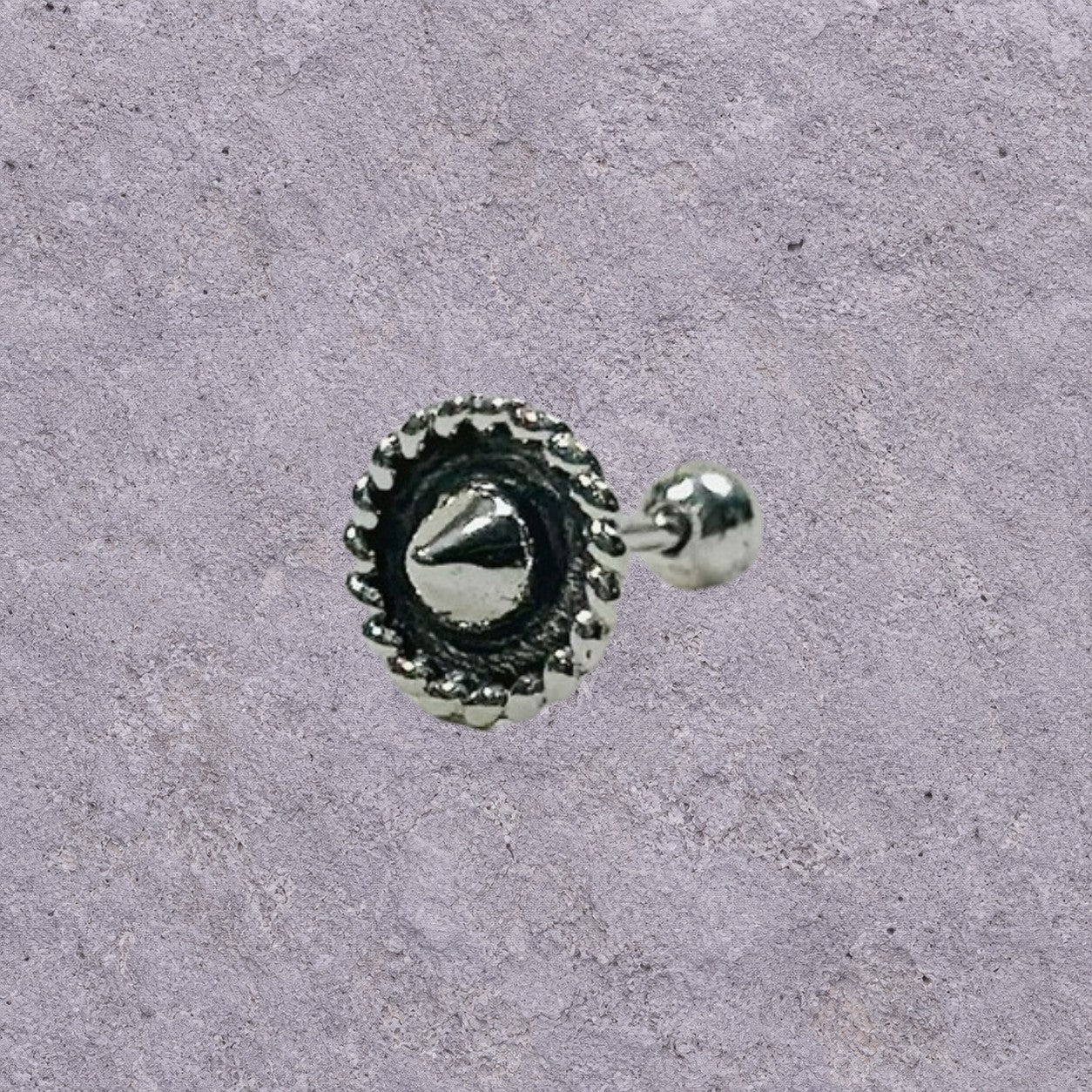 Rivet Disc Oxidized Silver Studs