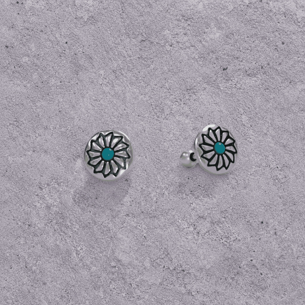 Sun Disc Studs