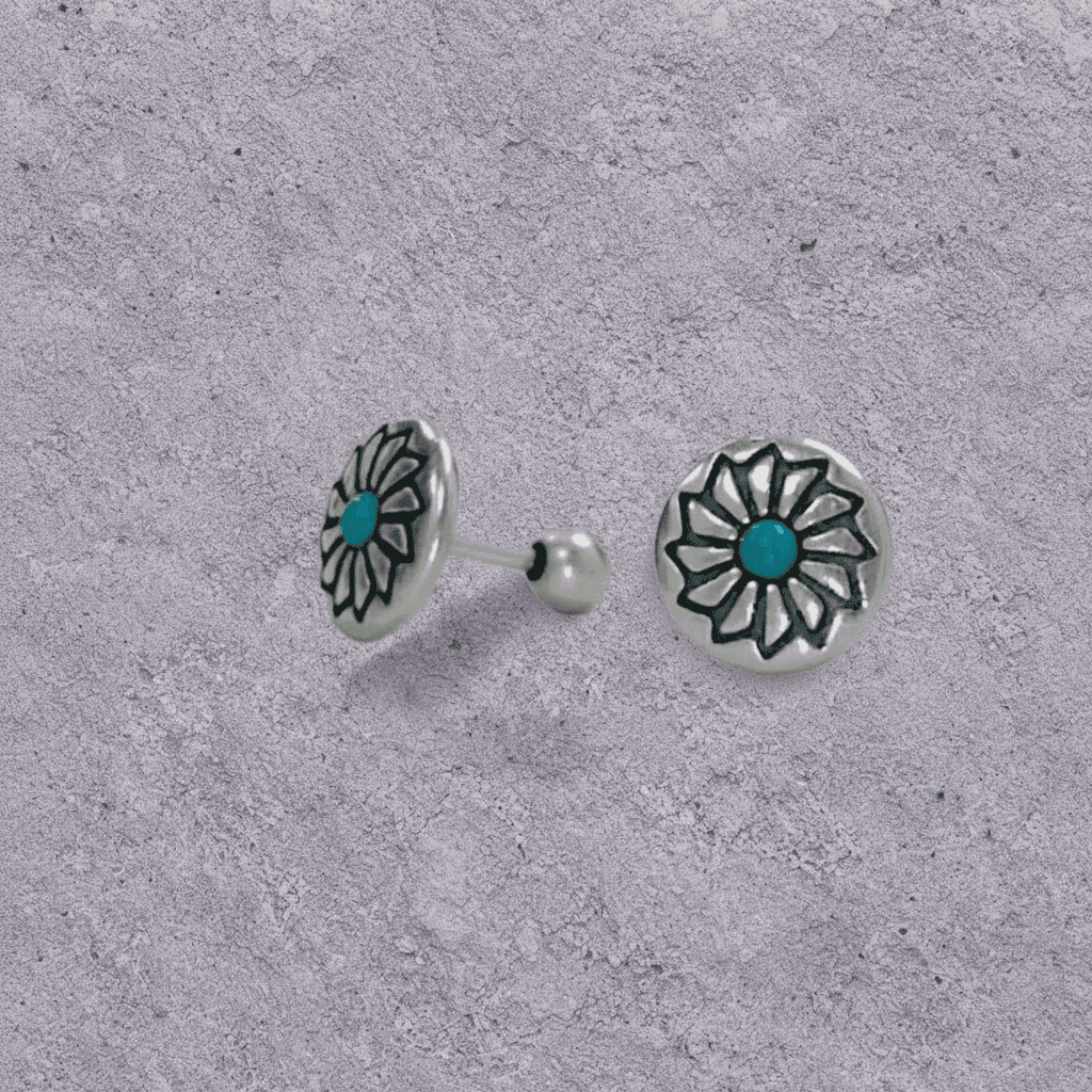 Sun Disc Studs
