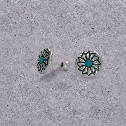 Sun Disc Studs