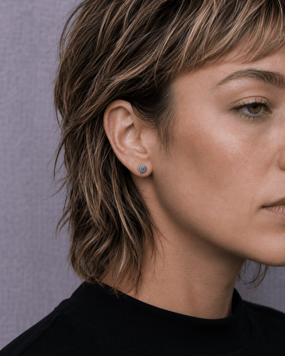 Sun Disc Studs