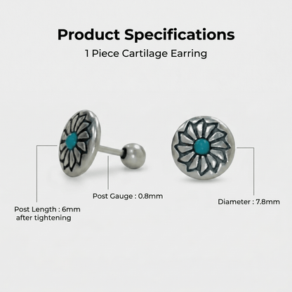 Sun Disc Studs