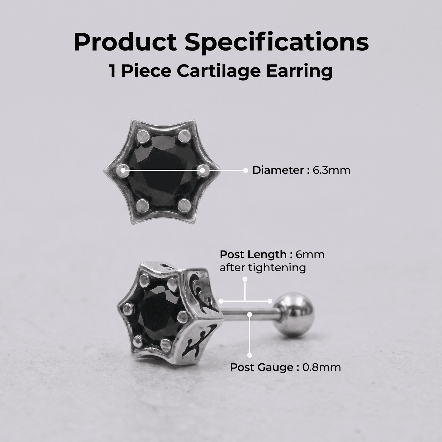 Hex Star Studs