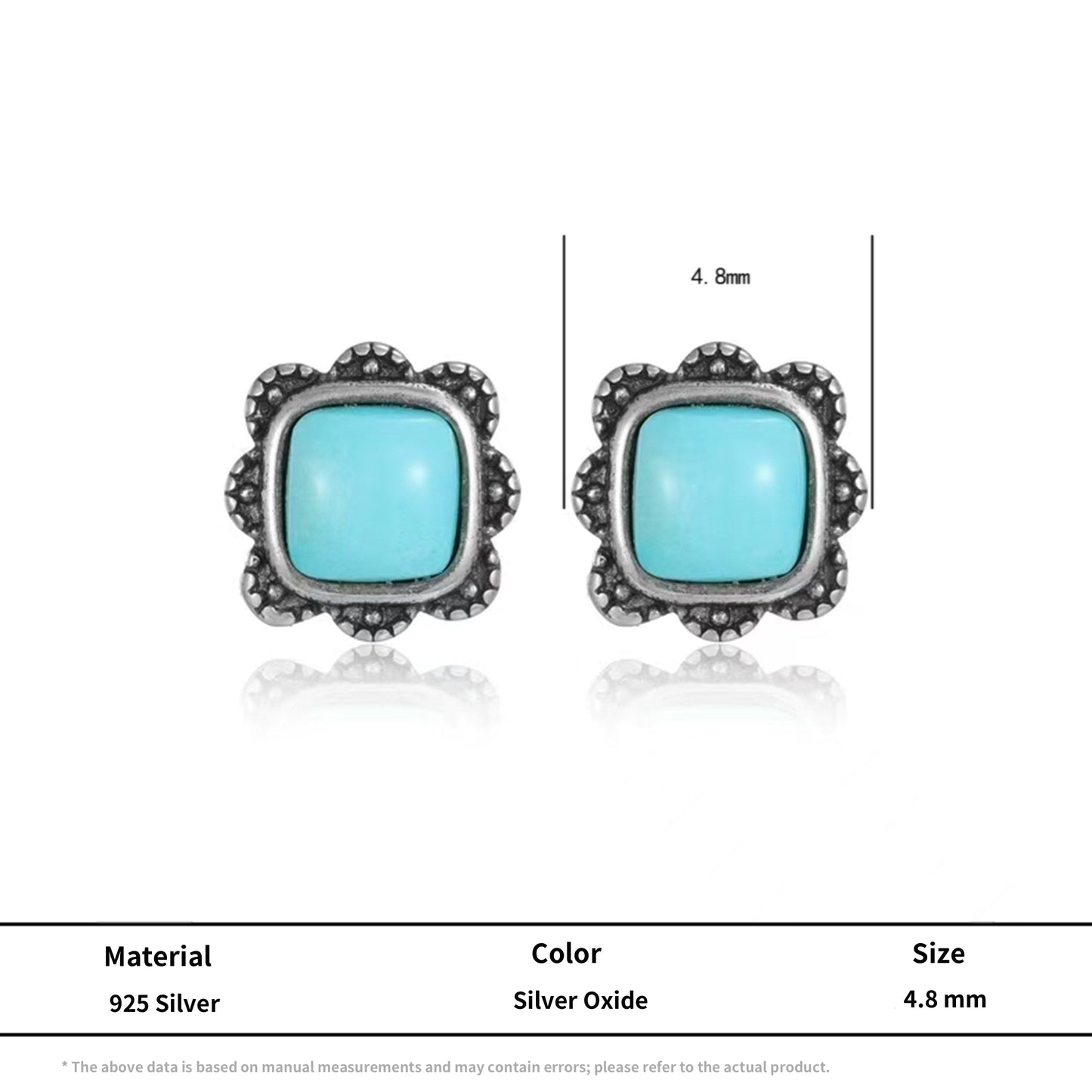 Aged Square Studs