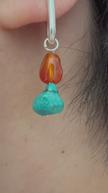 Red Stone Dangles